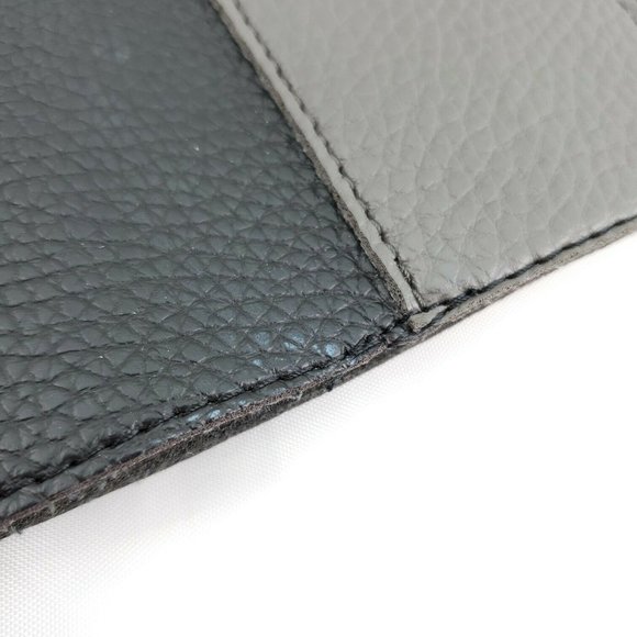 Vince Camuto Womens Black Gray Pebbled Vegan Leather Luck Tote Handbag Purse - Picture 7 of 13